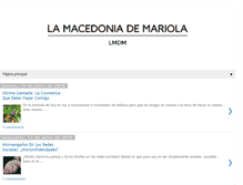 Tablet Screenshot of lamacedoniademariola.com